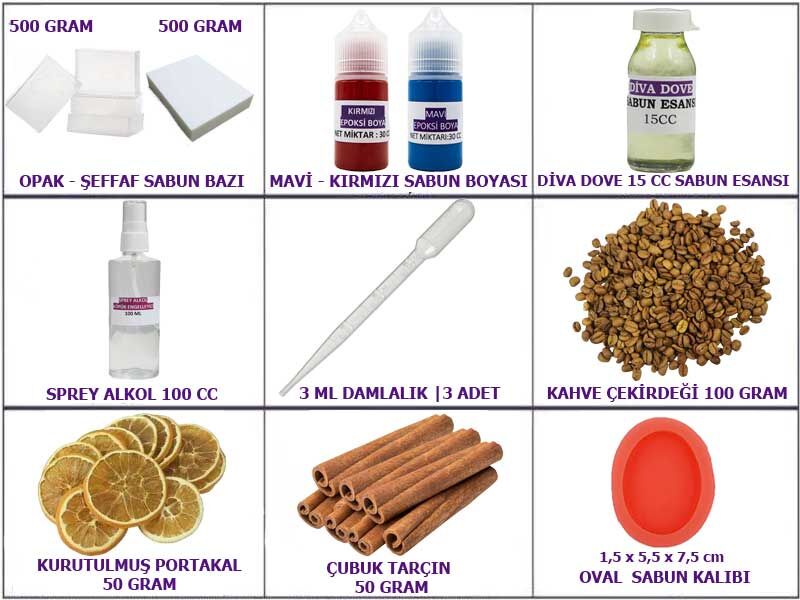Oval Sabun Yapım Seti - 1