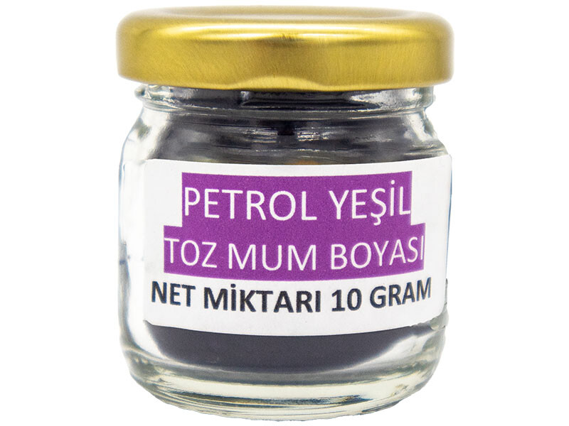 Petrol Yeşili Toz Mum Boyası 10 GR - Kimyacınız