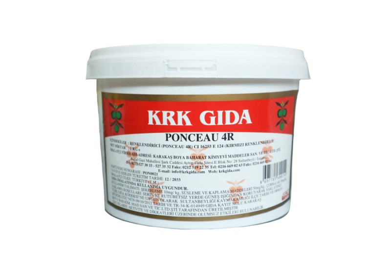 Ponceau 4R E124 Kırmızı Gıda Boyası 1 KG - Kimyacınız
