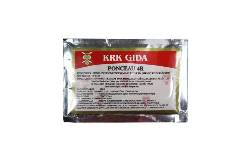 Ponceau 4R Kırmızı Gıda Boyası 9 GR - Kimyacınız