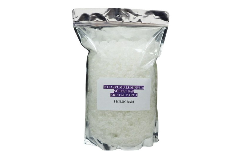 Potasyum Alüminyum Sülfat Şap - Kristal, Parça 1 KG - Kimyacınız