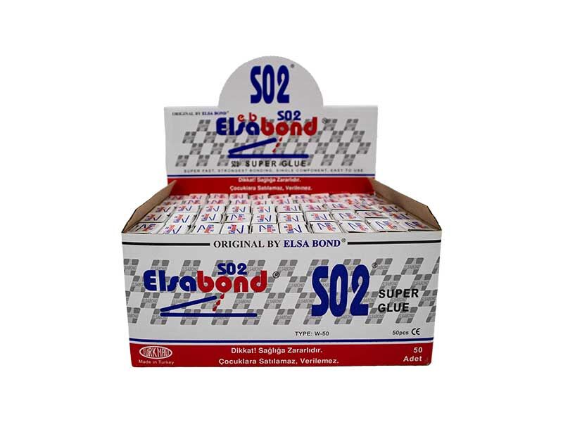 S02 Elsa Bond 50 Adet Japon Yapıştırıcısı 20 gr - 1