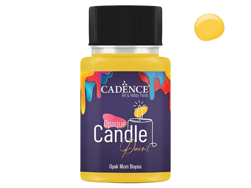 Sarı Opak Mum Boyası Cadence CDL 04 50 ml - Cadence