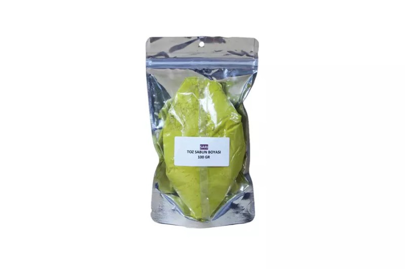 Sarı Toz Doğal Sabun Boyası 100 GR - Kimyacınız