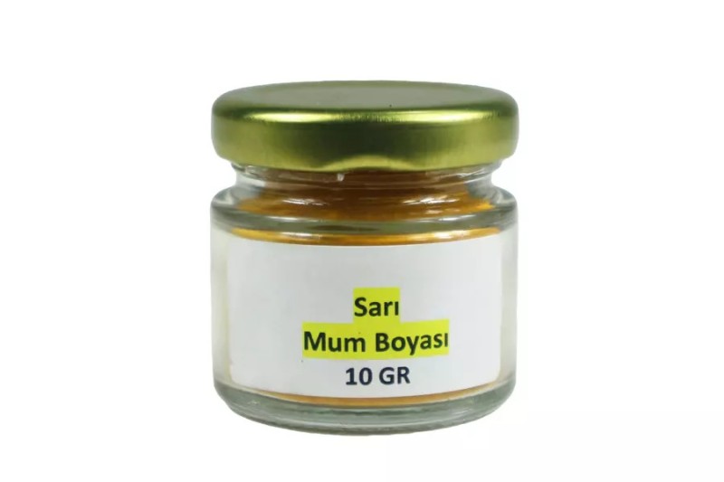 Sarı Toz Mum Boyası 10 GR - Kimyacınız