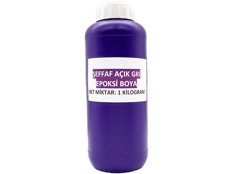 Şeffaf Açık Gri Epoksi Boya 1 KG - 1