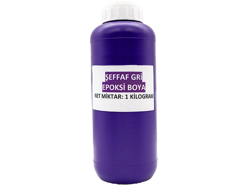 Şeffaf Gri Epoksi Boya 1 KG - 1