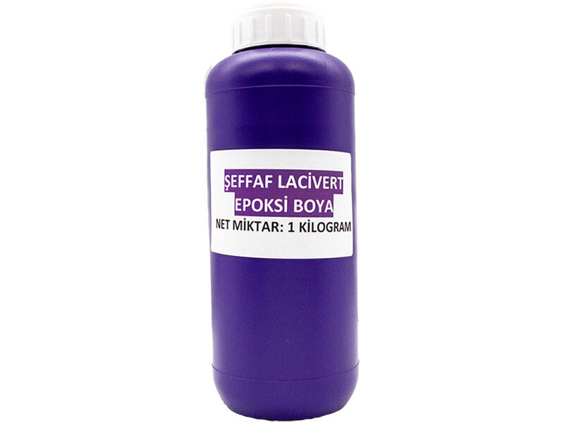 Şeffaf Lacivert Epoksi Boya 1 KG - 1