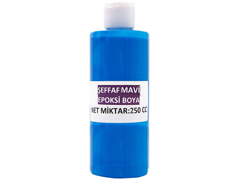 Şeffaf Mavi Epoksi Boya 250 CC - 1
