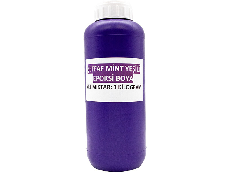 Şeffaf Mint Yeşili Epoksi Boya 1 KG - Kimyacınız