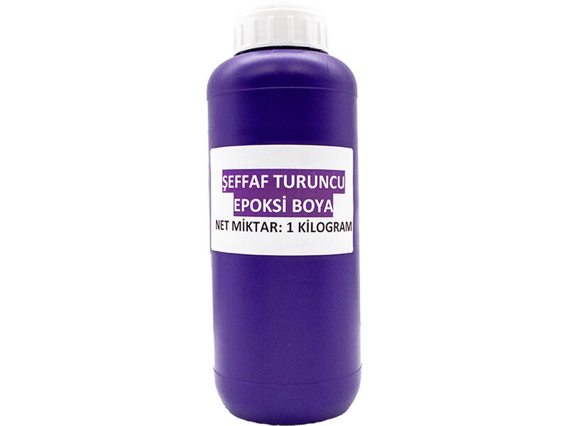 Şeffaf Turuncu Epoksi Boya 1 KG - 1