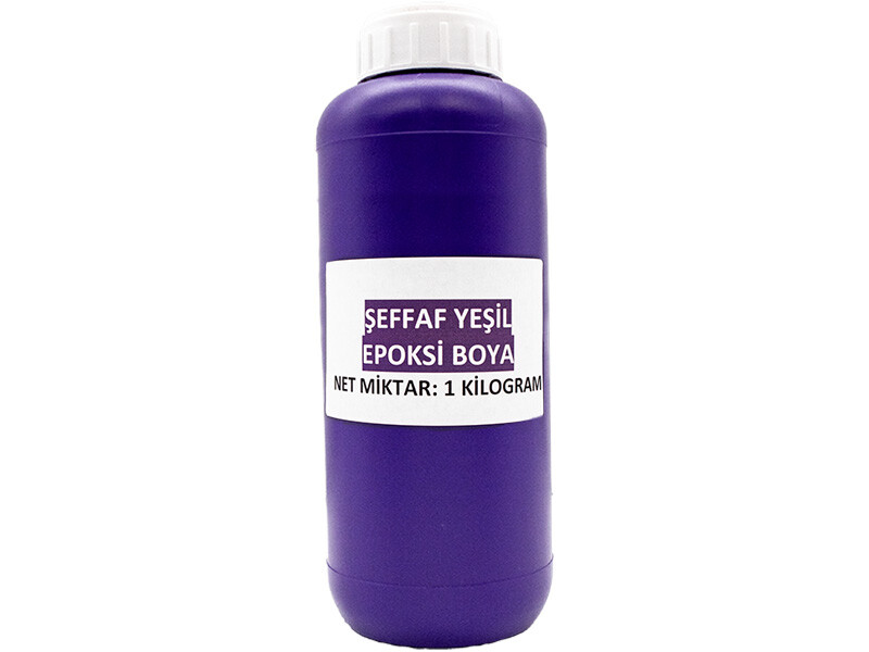 Şeffaf Yeşil Epoksi Boya 1 KG - Kimyacınız