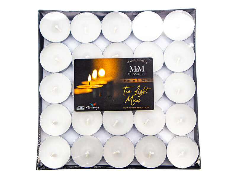 Tealight Mum Beyaz 50'li 10 Adet - Diğer
