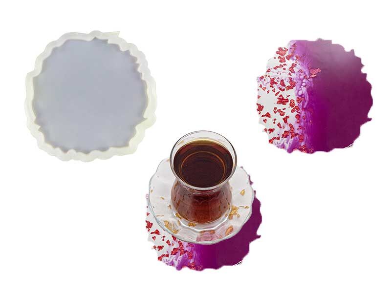 Tırtıklı Bardak Altlığı Epoksi Kalıbı EPK-354 - 1