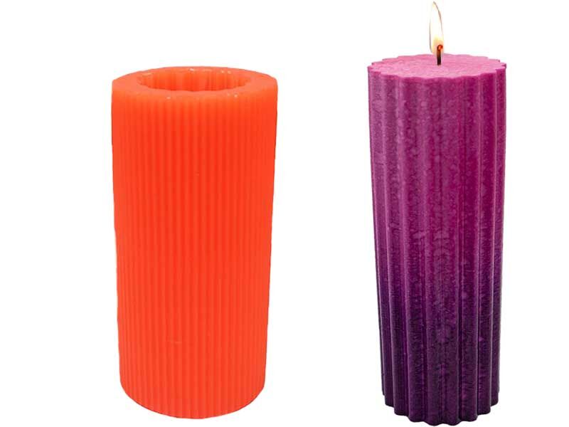 Tırtıklı Silikon Mum Kalıbı M-29 - 6