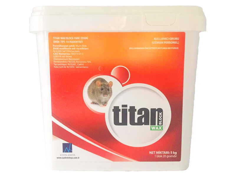 Titan Block Wax Fare Zehiri 5 KG 2 Adet - Diğer