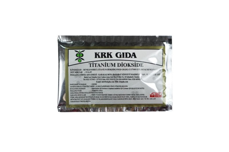 Titanyum Dioksit Beyaz Gıda Boyası 9 GR - Kimyacınız