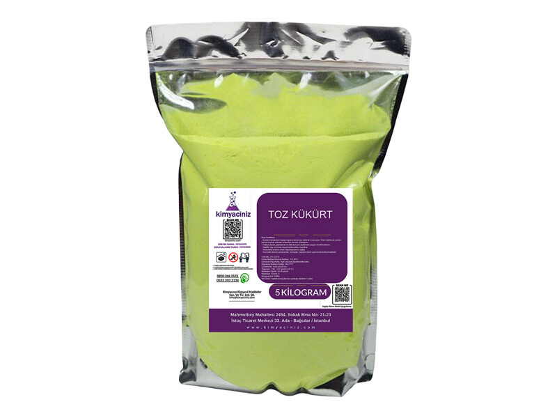 Toz Kükürt 5 KG - Kimyacınız