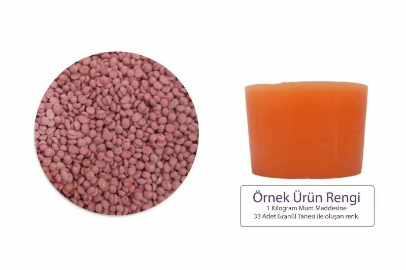 Turuncu Granül Mum Boyası 100 GR - 2