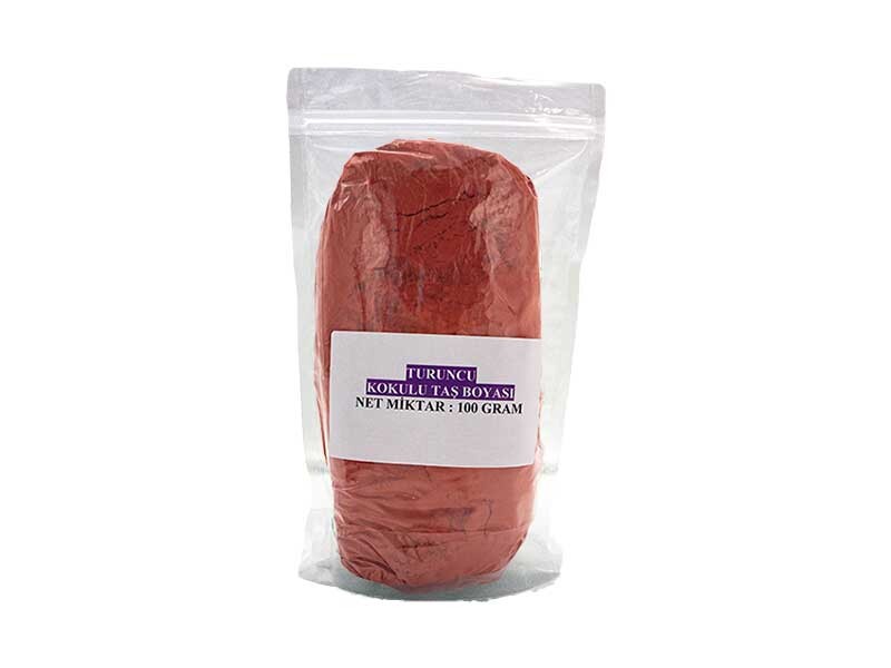 Turuncu Taş Boyası Toz 100 GR - Kimyacınız