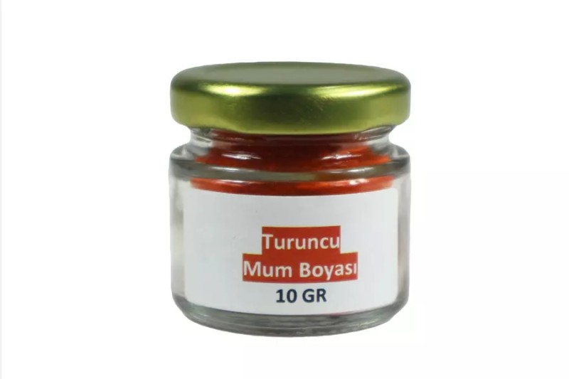 Turuncu Toz Mum Boyası 10 GR - Kimyacınız