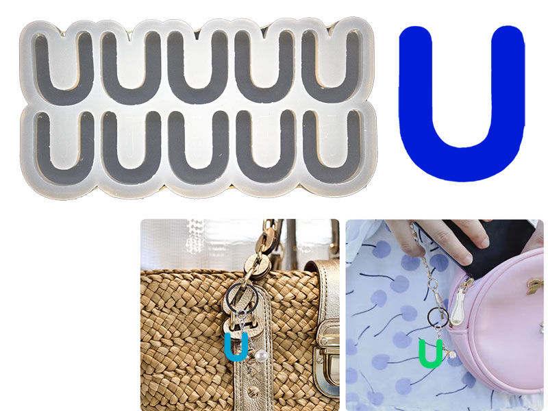 U Harfi 10'lu Bubble Alfabe Epoksi Kalıbı EPK-755 - 1