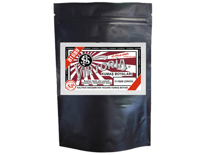 Viktoria Kumaş Boyası 10 Vişne Renk 1 Kg - Kimyacınız