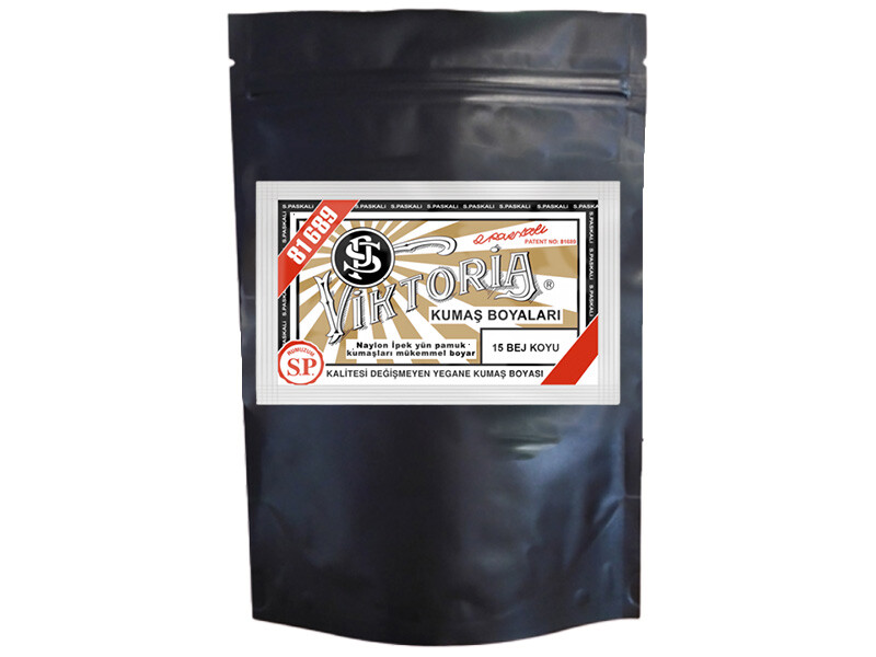 Viktoria Kumaş Boyası 15 Koyu Bej Renk 1 Kg - Kimyacınız