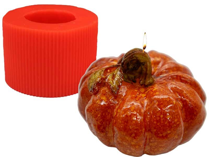 Yapraklı Kabak Silikon Mum Kalıbı M-49 - 7
