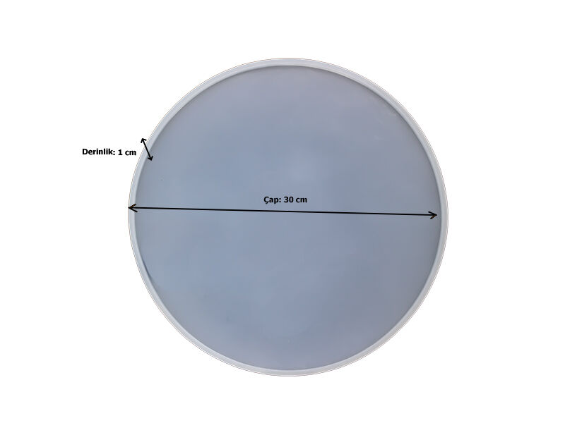 Yuvarlak Model Tepsi Epoksi Kalıbı EPK-623 - 2