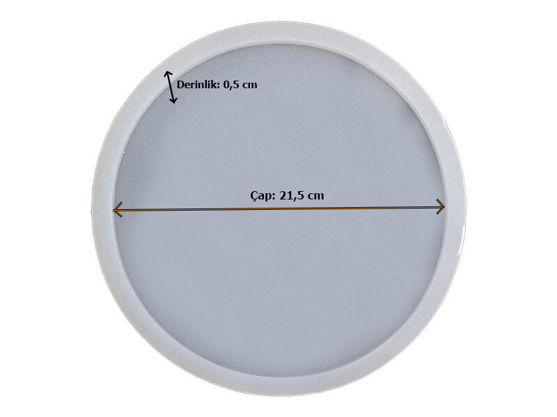 Yuvarlak Tepsi Epoksi Reçine Kalıbı EPK-512 - 2